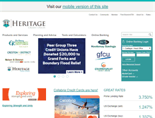 Tablet Screenshot of heritagecu.ca
